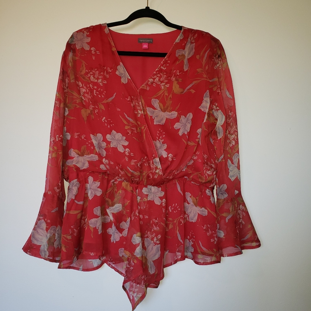 Vince Camuto Floral Blouse